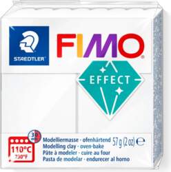 Polimērmāls FIMO effect balts caurspīdīgs 8010-014