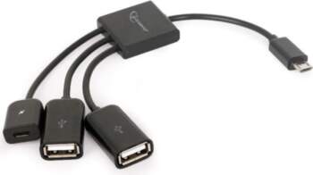 USB OTG kabelis Micro BM ->