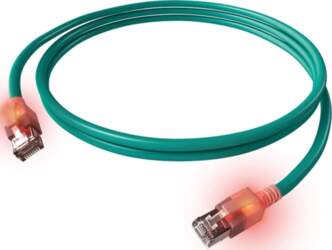ZVK EasyLan Cat6a LED patch kabelis
