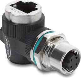 Delock M12 Adapter D-coded 4 Pin