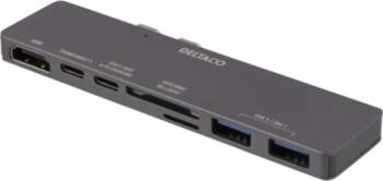 DELTACO USBC-1290 Thunderbolt 3 Docking Station