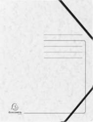 Exacompta Elasticated Folder A4 White Colorspan