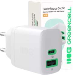 Green Cell PowerSource Duo30 30W USB-C