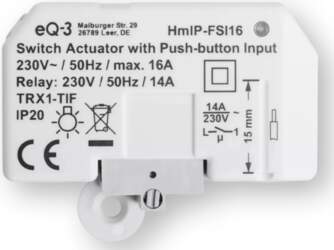 Homematic IP Switching Actuator with Push-Button
