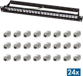 LogiLink Modular 24-Port Cat.6A Keystone