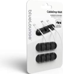 Bluelounge CableDrop Multi Black Cable Organizer
