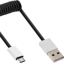 InLine Micro-USB 2.0 spirāles kabelis