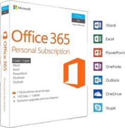 Microsoft Office 365 Personal atslēga gadam