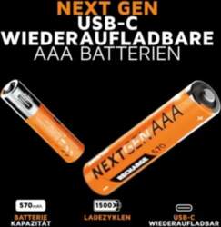 Xtorm NextGen AAA baterijas USB-C uzlādējamas