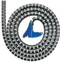HellermannTyton Spiral Wrap 25m Black Polypropylene