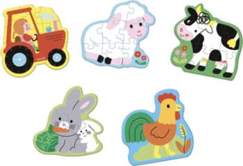 Janod Progressive Puzzle Set 5 Puzzles