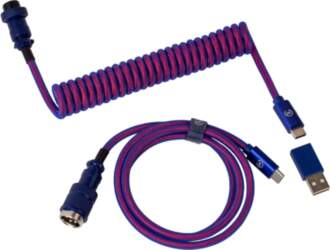 Keychron Premium Coiled Aviator USB kabelis