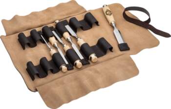 KIRSCHEN Bench Chisel Set in Leather