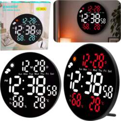 LEAN Digital LED Wall Clock Date