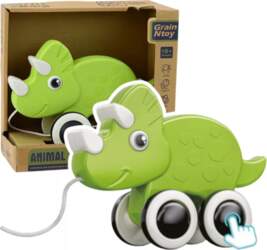 LEAN TOYS Dinosaur Pull String Toy