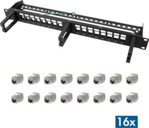 LOGILINK Modular 16-port Cat.6A Keystone