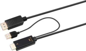 Microconnect HDMI-DP-CON2 video kabeļa adapteris 2