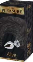 Alive Black & White Fox Tail