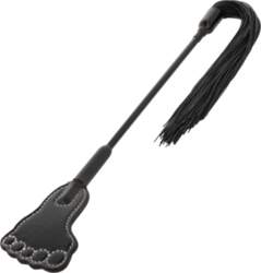 Darkness Dual-Function Crop & Whip Black