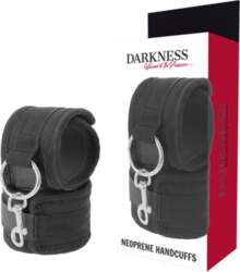 Darkness Neoprene Adjustable Handcuffs with Soft