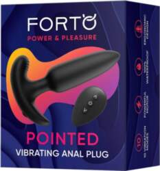 FORTO Pointed Vibrating Plug Black 10