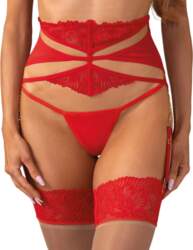 Obsessive Matildea Deep Red Suspender Belt
