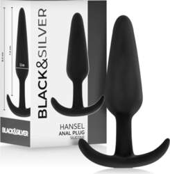 Black&Silver Hansel Silicone Plug with Ergonomic