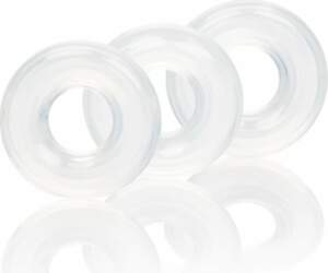 CalExotics 3 Stacker Rings Silicone Adjustable