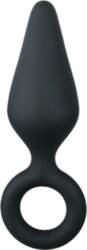 EasyToys Silicone Black Plug with Pull