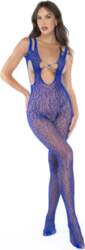 Mapale Mapele Leopard Fishnet Bodystocking Blue