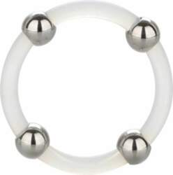CalExotics Steel Beaded Silicone System Ring