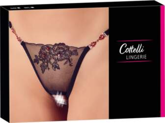 Cottelli Collection String Red Gemstones M/L