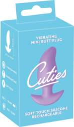 Cuties Vibrating Plug Purple - Compact
