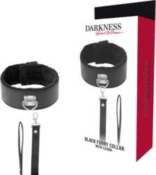 Darkness Lined Adjustable Collar with Titanium