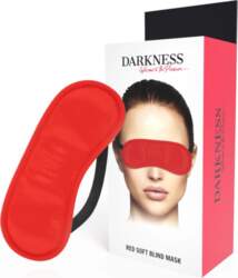 Darkness Satin Eye Mask Red -