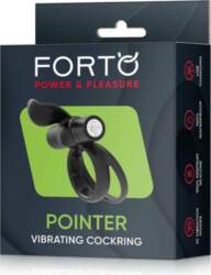 FORTO POINTER Vibrating Ring Black -