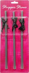 Kheper Games Stripper Straws Silver Party