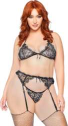 LEG AVENUE Plus Lace Bra Top