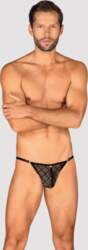 Obsessive Severio Thong S-L Black Mesh