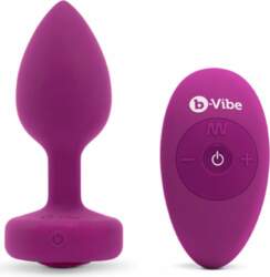 B-Vibe Vibrating Jewel Plug S/M Pink