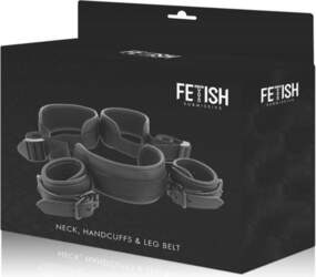 Fetish Submissive Neoprene-Lined Adjustable Restraint System