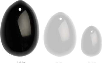La Gemmes Black Obsidian Egg L
