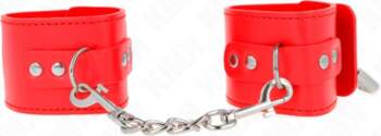 KINK Adjustable Red Wrist Restraints with