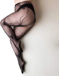 Kix`ies Spiders Patterned Fishnet Tights D
