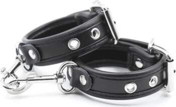 OHMAMA Premium Adjustable Leather Wrist Restraints