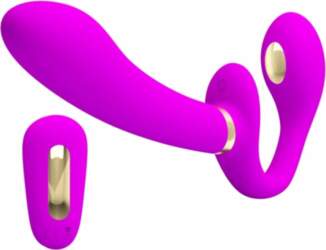 Pretty Love Thunderbird Double Strap-On Remote
