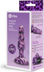 B-Vibe Novice Leopard Plug - Compact