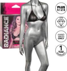 CalExotics Radiance Triangle Bikini Top Rhinestone