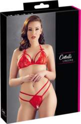 Cottelli Collection Lace Set Red L