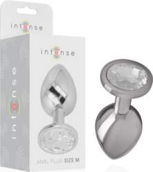 Intense Aluminum Plug M Silver Crystal